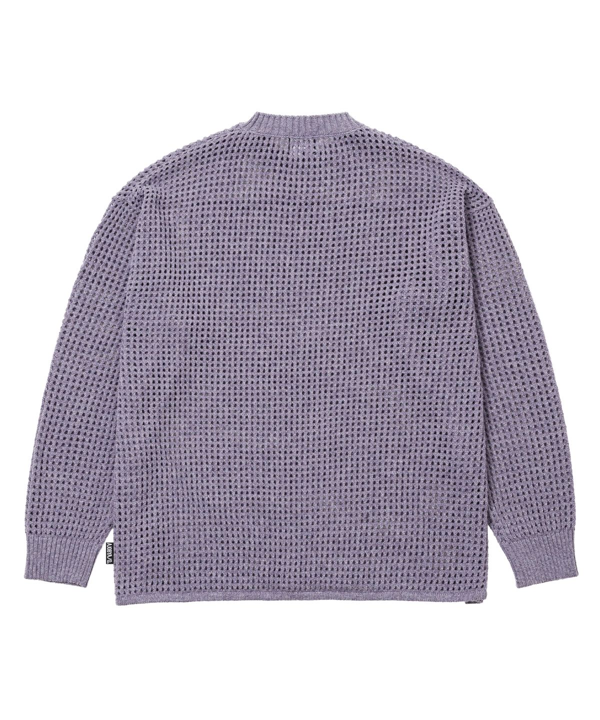 아조바이아조(AJOBYAJO) Total Logo Drop Needle Sweater [LILAC]