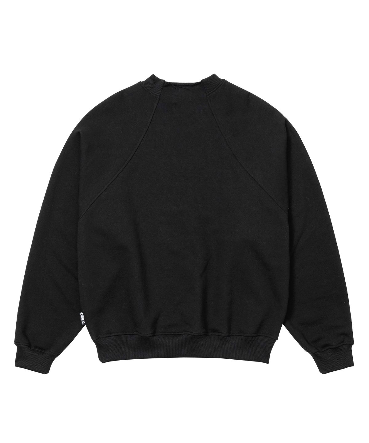 아조바이아조(AJOBYAJO) Raglan High Neck Arch Logo Sweatshirt [BLACK]