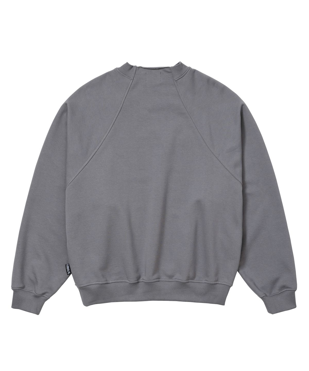 아조바이아조(AJOBYAJO) Raglan High Neck Arch Logo Sweatshirt [GREY]