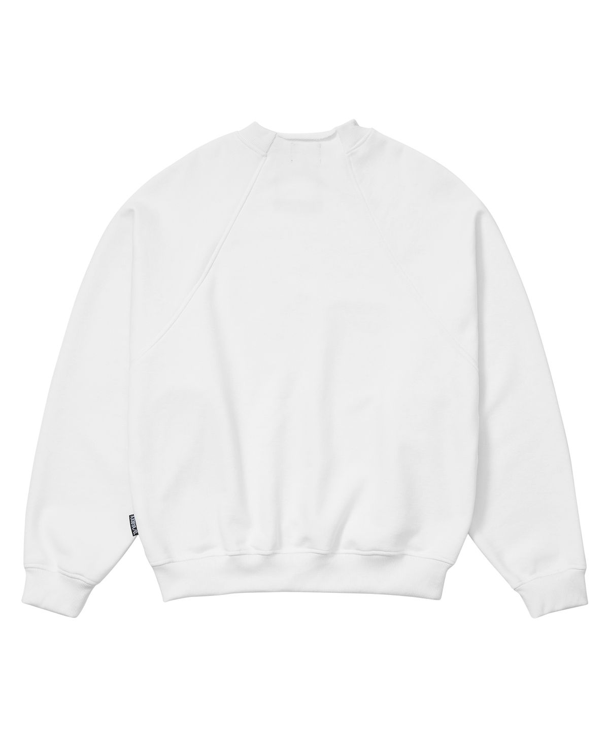 아조바이아조(AJOBYAJO) Raglan High Neck Arch Logo Sweatshirt [WHITE]