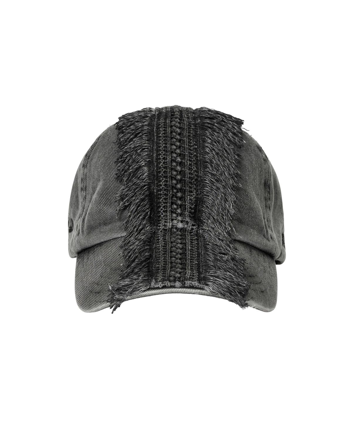 아조바이아조(AJOBYAJO) Lace Trimming Washed Cap [CHARCOAL]