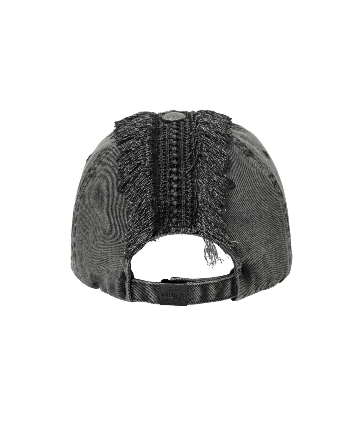 아조바이아조(AJOBYAJO) Lace Trimming Washed Cap [CHARCOAL]