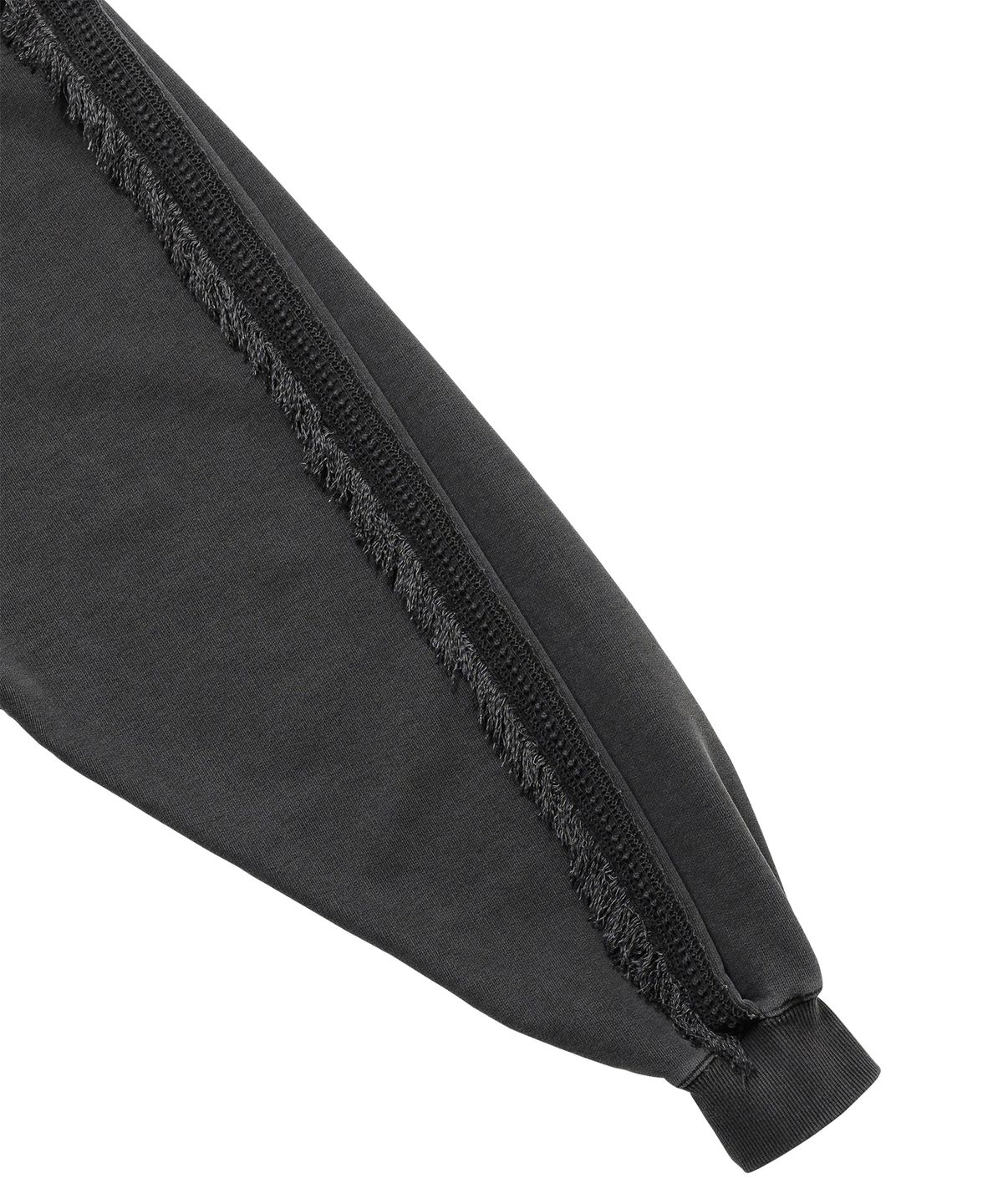아조바이아조(AJOBYAJO) Raglan Lace Trimming Hoodie [CHARCOAL]