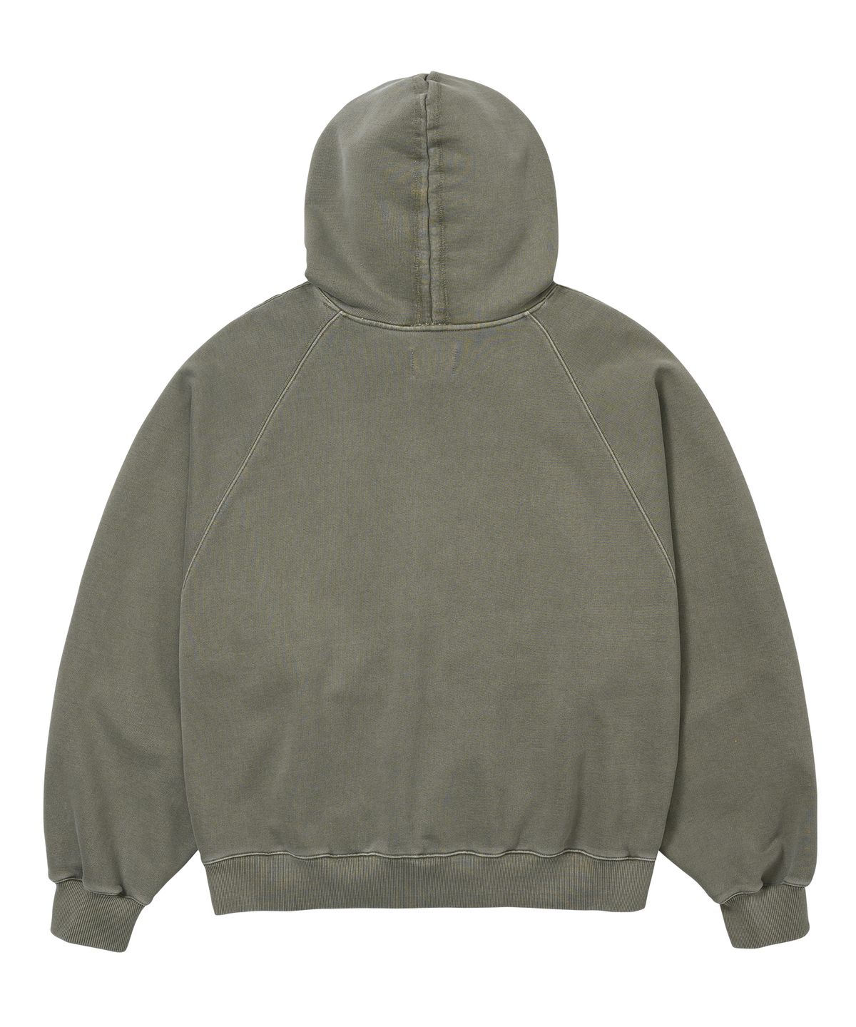 아조바이아조(AJOBYAJO) Raglan Lace Trimming Hoodie [KHAKI]