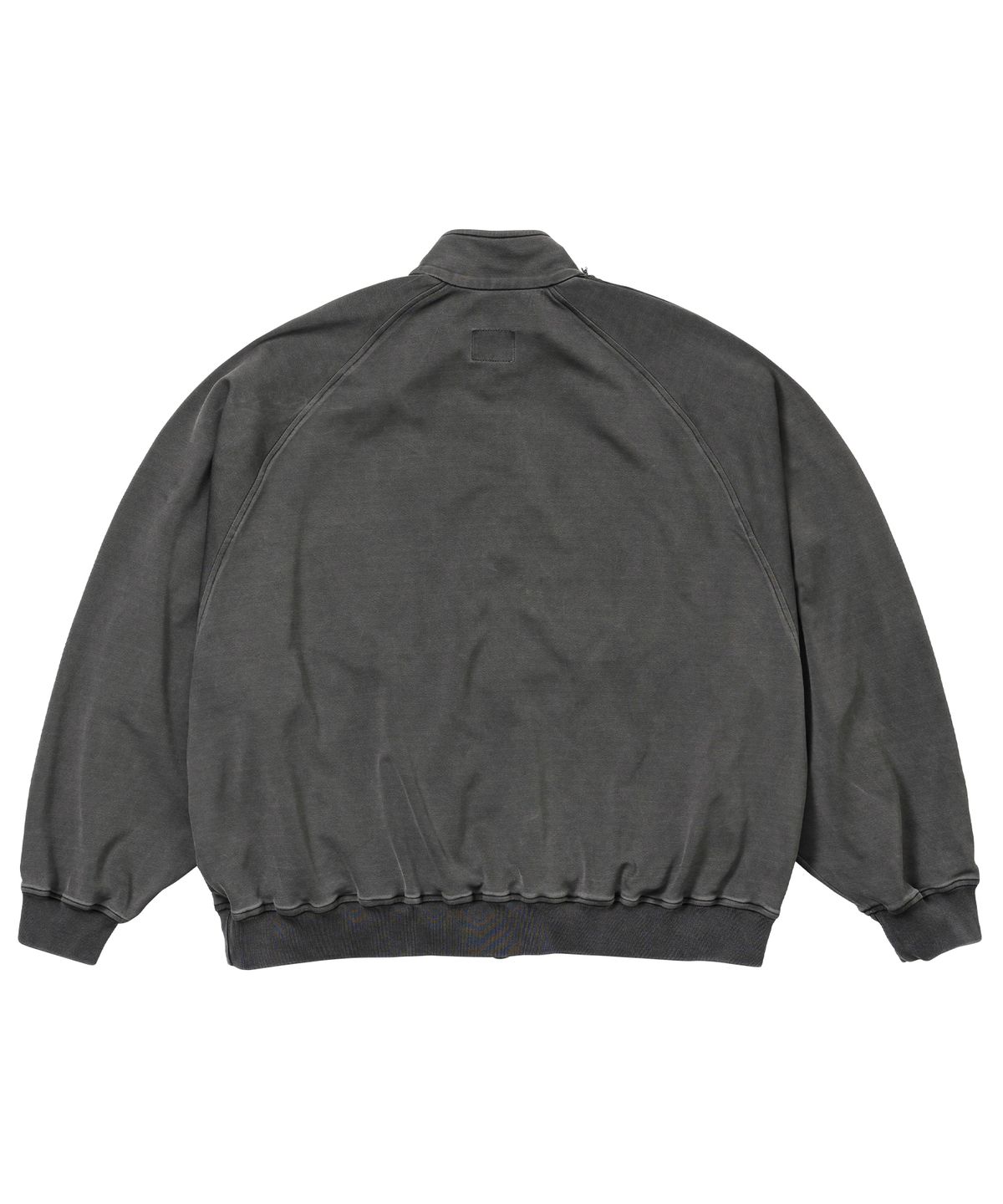 아조바이아조(AJOBYAJO) Lace Trimming Raglan Track Jacket [CHARCOAL]