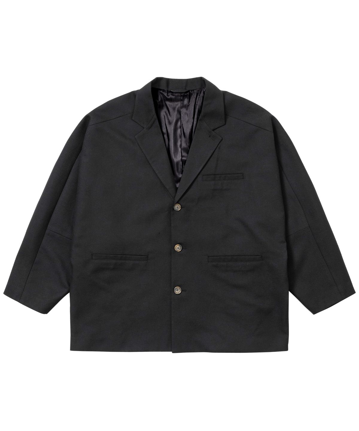 아조바이아조(AJOBYAJO) Wool Blended Batwing Jacket [BLACK]
