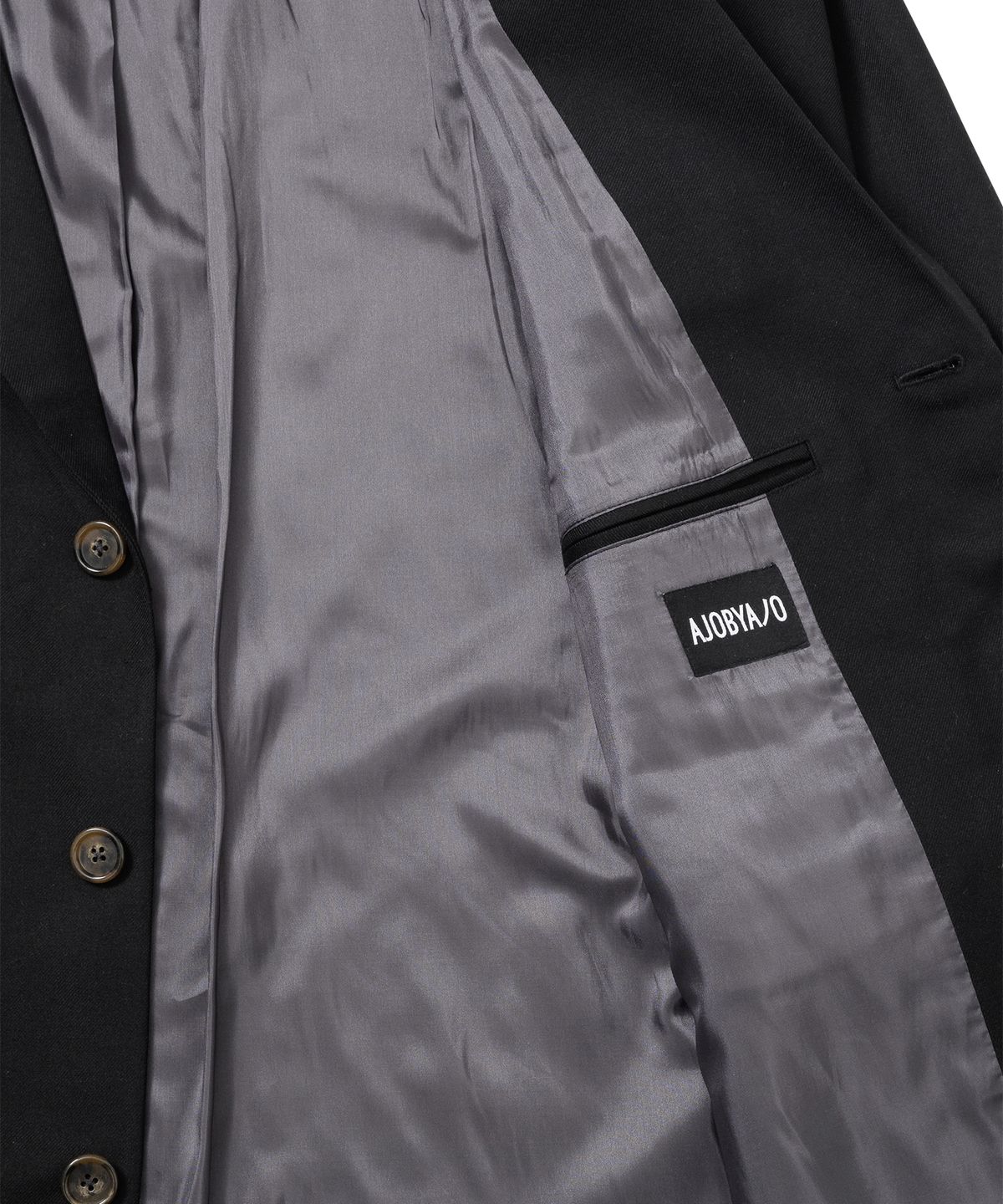 아조바이아조(AJOBYAJO) Wool Blended Batwing Jacket [BLACK]