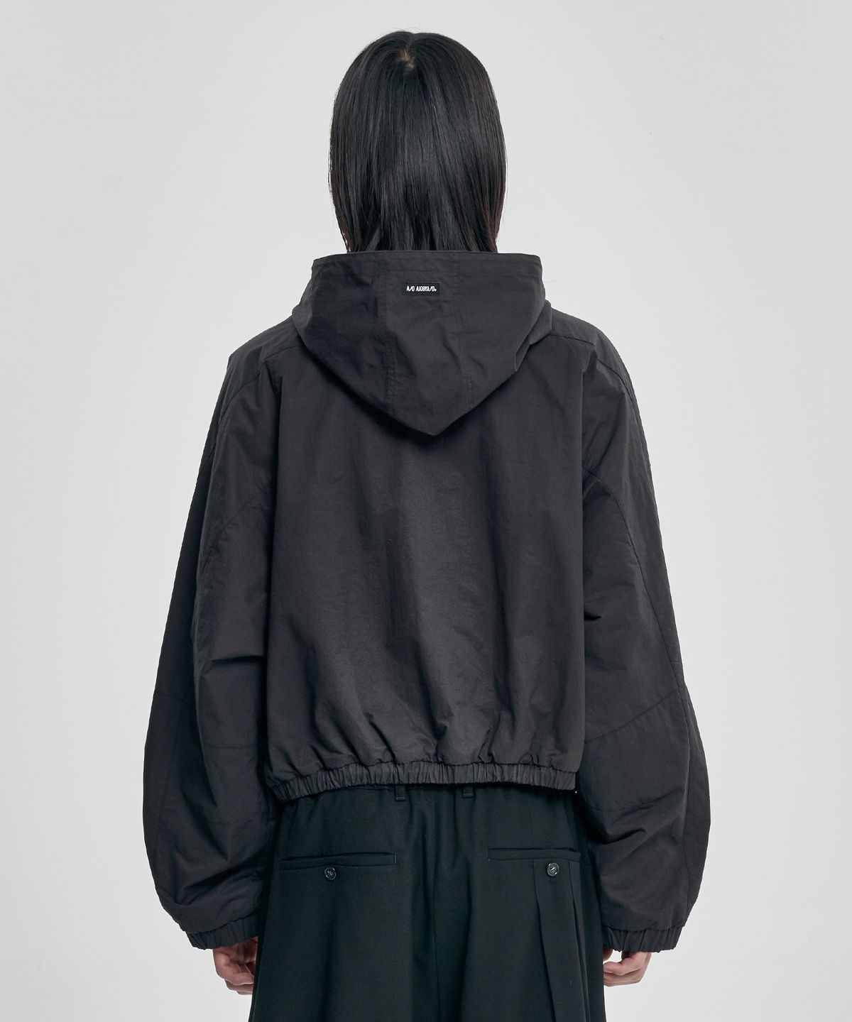 아조바이아조(AJOBYAJO) Cargo Nylon Short Jacket [BLACK]