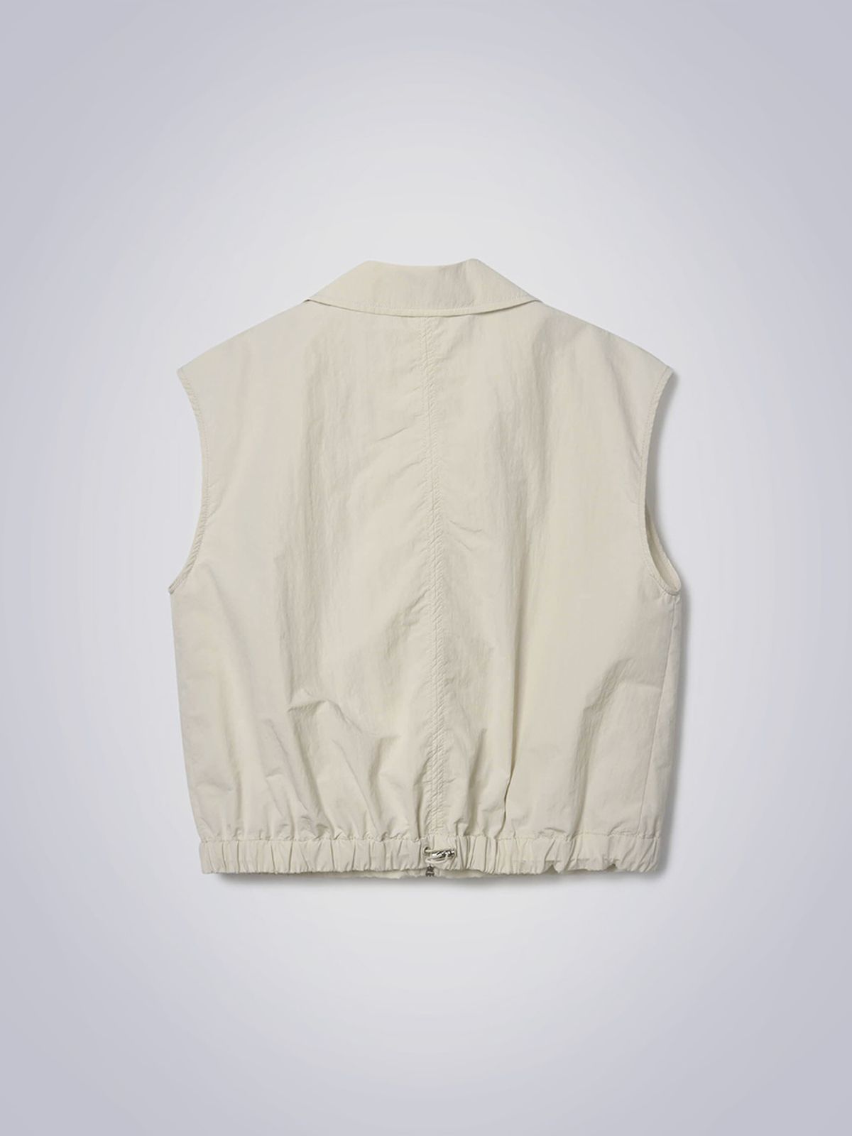 하우스공칠이씨(HAUS072C) LUAN SHIRRING VEST LIGHT BEIGE