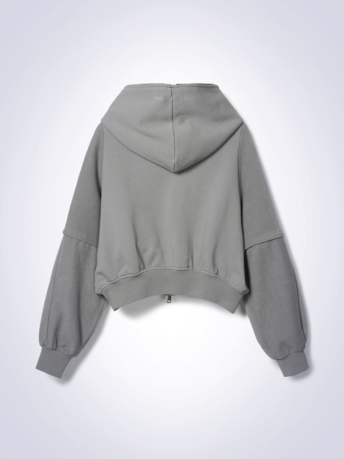 하우스공칠이씨(HAUS072C) ZIP HOODIE JACKET LIGHT GREY