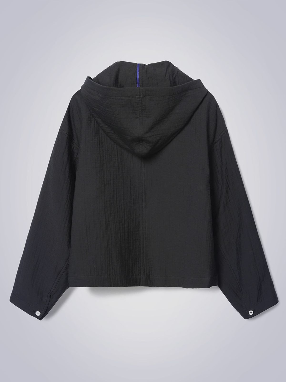 하우스공칠이씨(HAUS072C) SEERSUCKER HOODIE JACKET DARK GREY