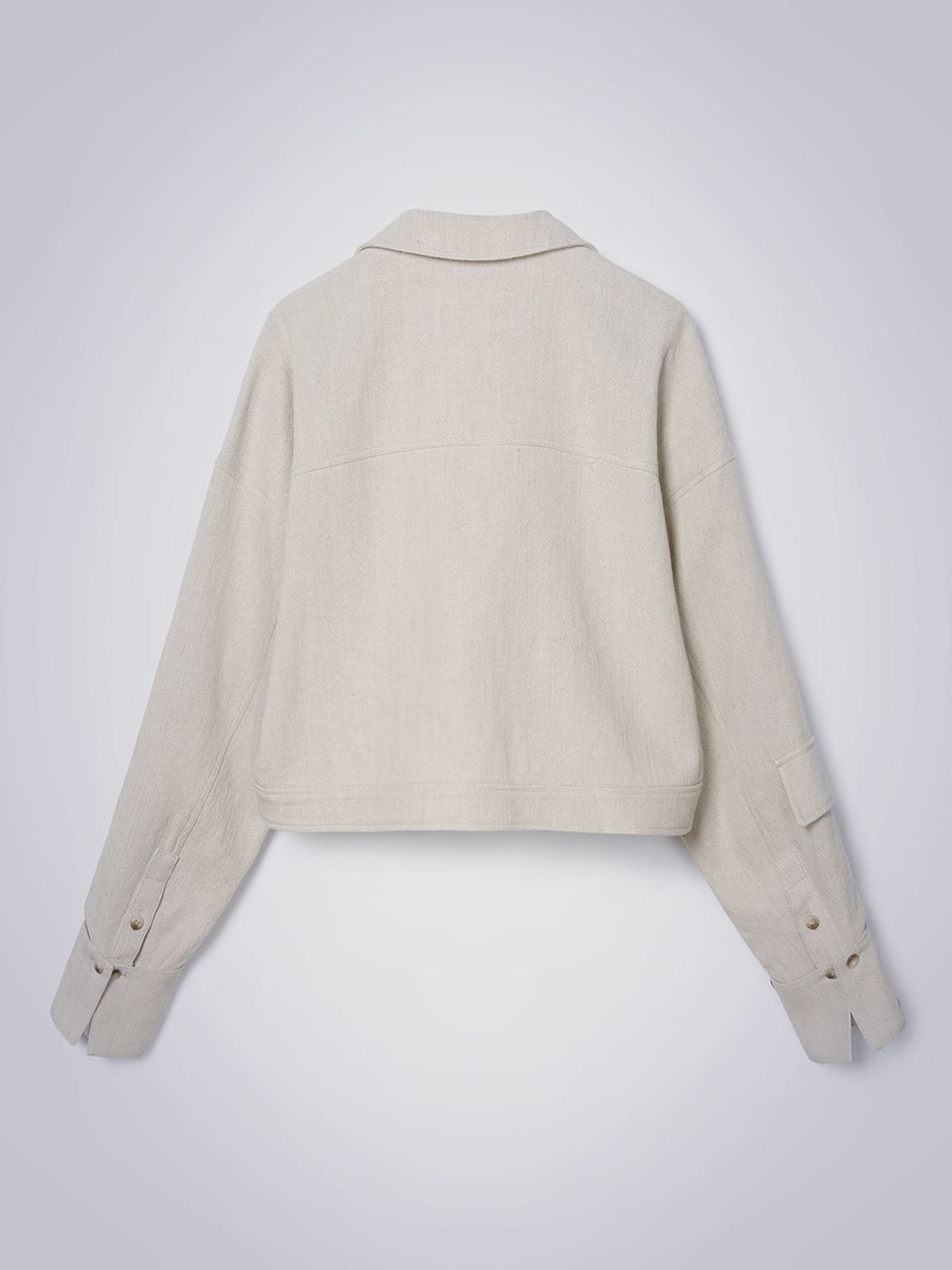 하우스공칠이씨(HAUS072C) CUFFS LINEN JACKET LIGHT BEIGE