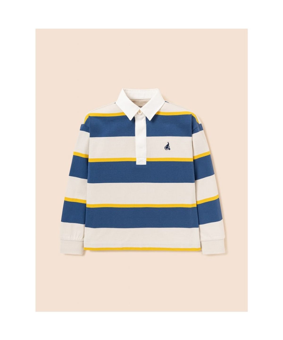 빈폴 키즈(BEANPOLE KIDS) 스트라이프 럭비 긴팔 티셔츠  아이보리 (BI5841U020) (BI5841U020) (BI5841U020)