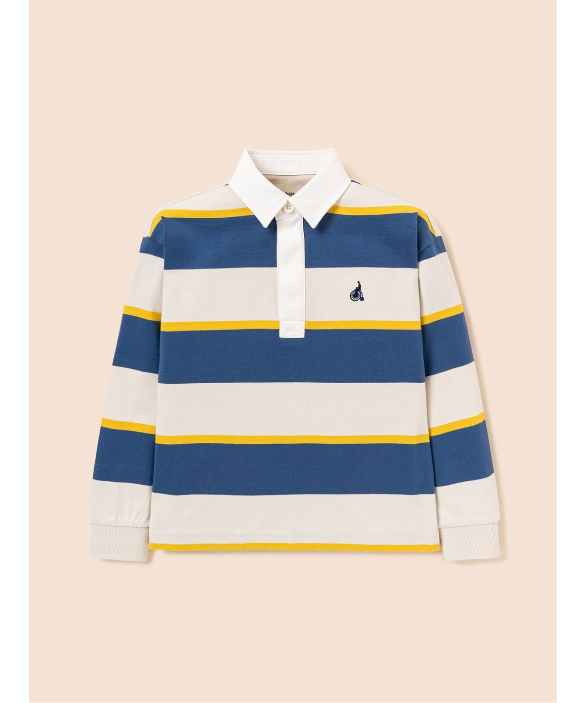 빈폴 키즈(BEANPOLE KIDS) 스트라이프 럭비 긴팔 티셔츠  아이보리 (BI5841U020) (BI5841U020) (BI5841U020)