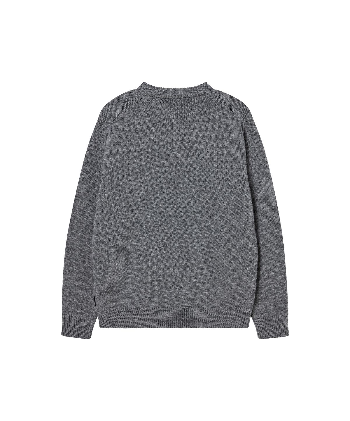 골라(GOLA) ESSENTIAL CREW NECK KNIT [MELANGE GRAY]