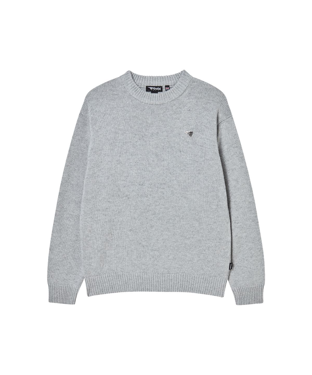 골라(GOLA) ESSENTIAL CREW NECK KNIT [LIGHT GRAY]