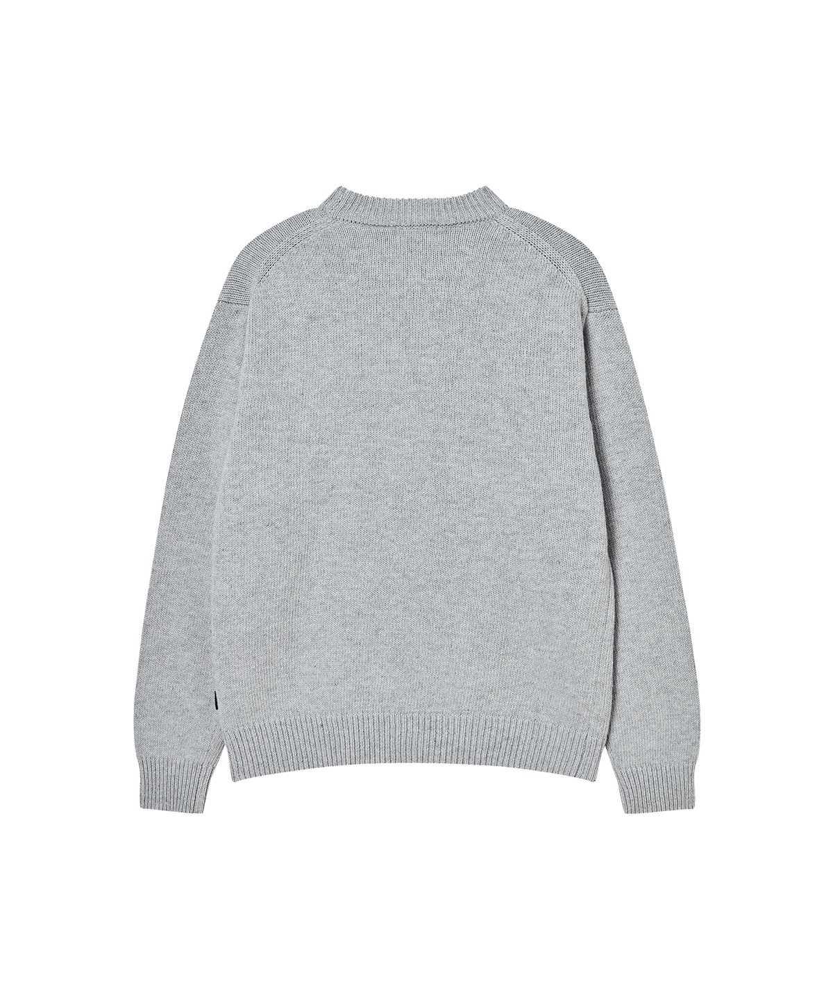 골라(GOLA) ESSENTIAL CREW NECK KNIT [LIGHT GRAY]