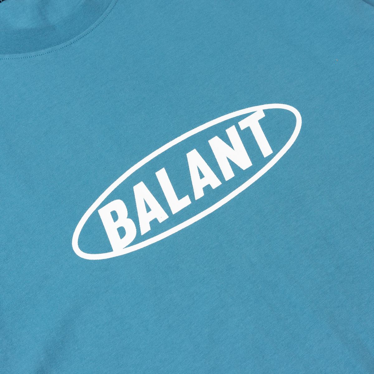 발란트(BALANT) 오리지널 스탬프 로고 베이직 티셔츠 - 스카이블루