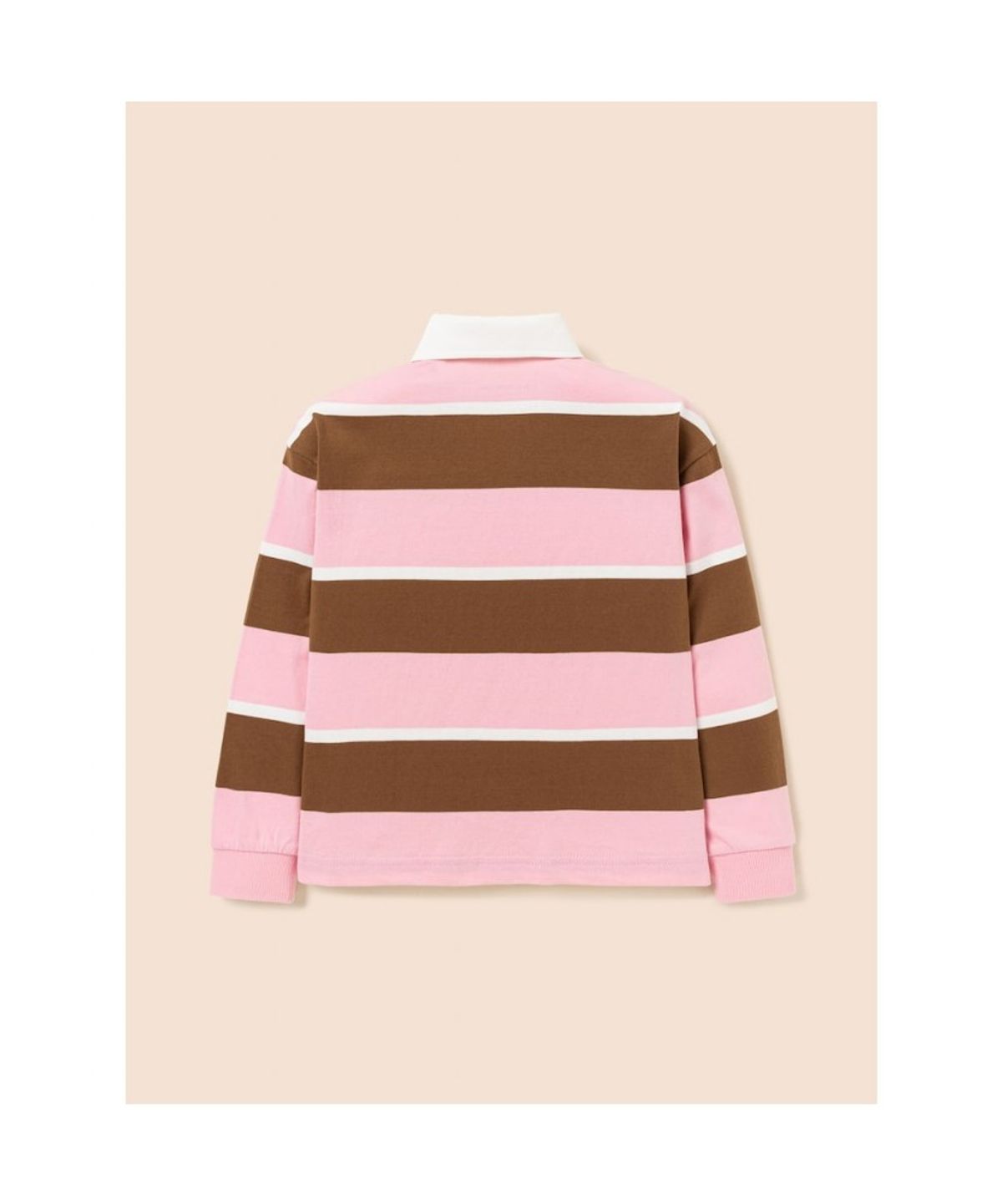 빈폴 키즈(BEANPOLE KIDS) 스트라이프 럭비 긴팔 티셔츠  핑크 (BI5841U02X) (BI5841U02X) (BI5841U02X)