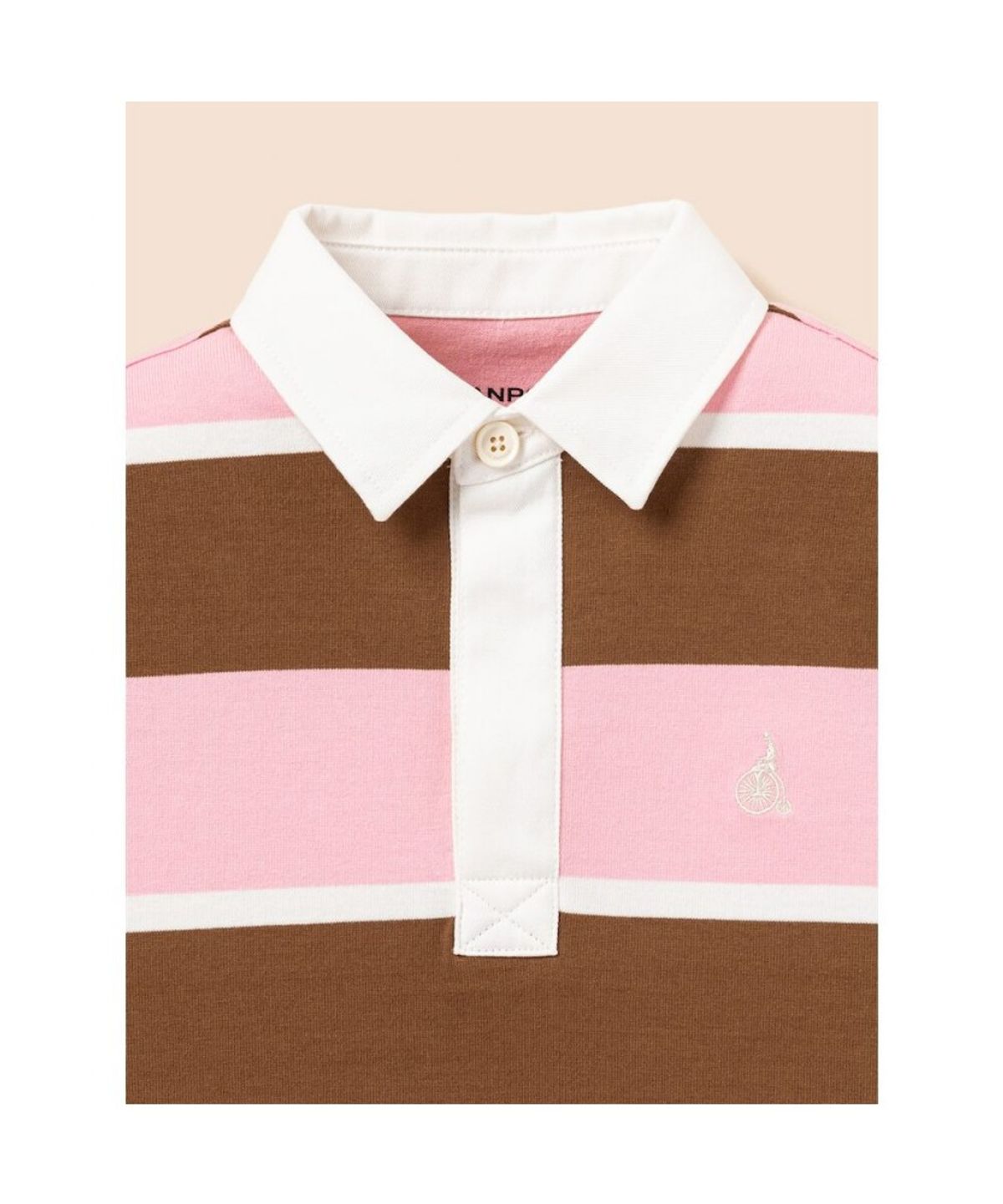 빈폴 키즈(BEANPOLE KIDS) 스트라이프 럭비 긴팔 티셔츠  핑크 (BI5841U02X) (BI5841U02X) (BI5841U02X)