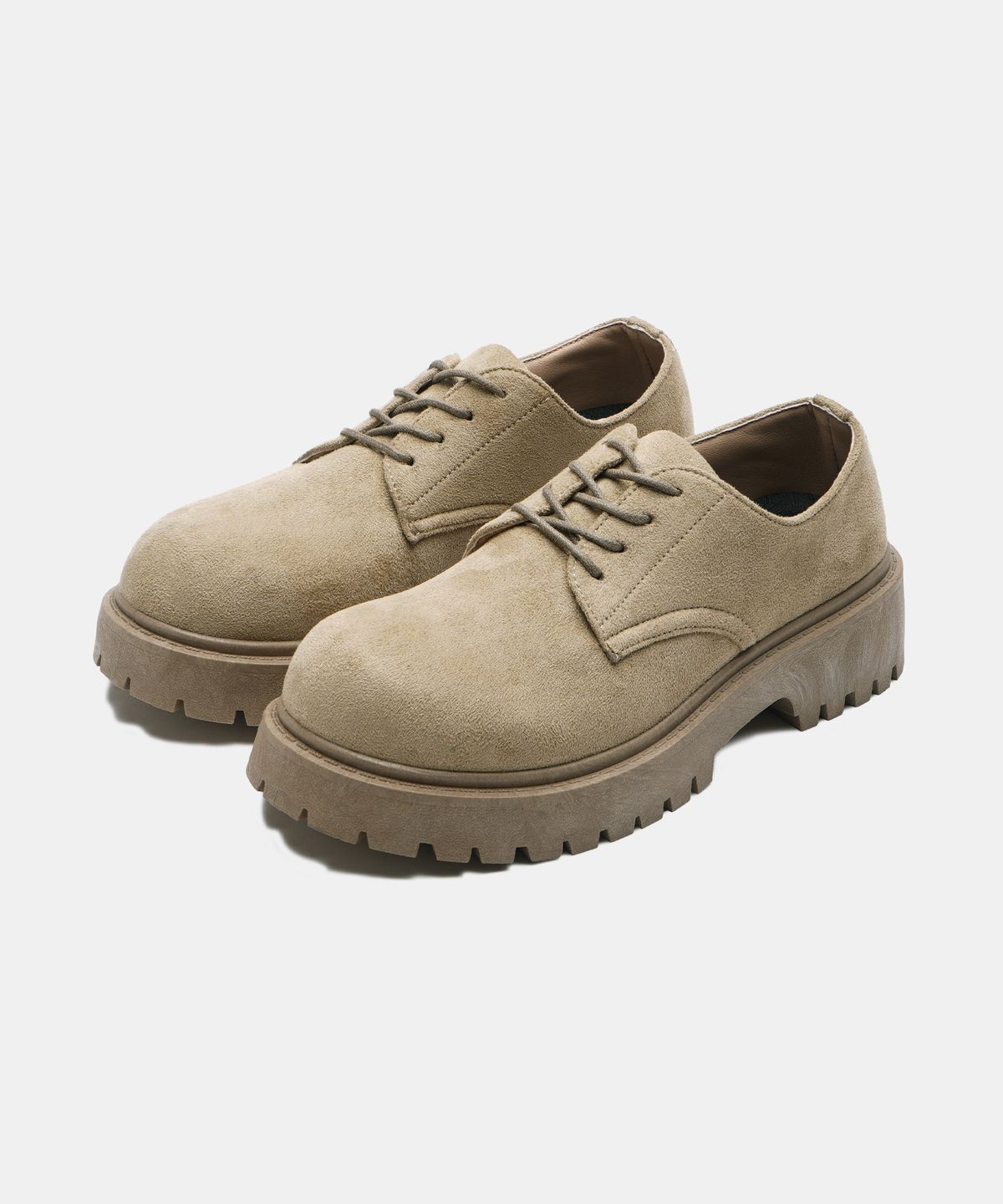 식스핏(6FT) [미누의 코디 x 식스핏] BOLD TOE DERBY (SAND BEIGE)