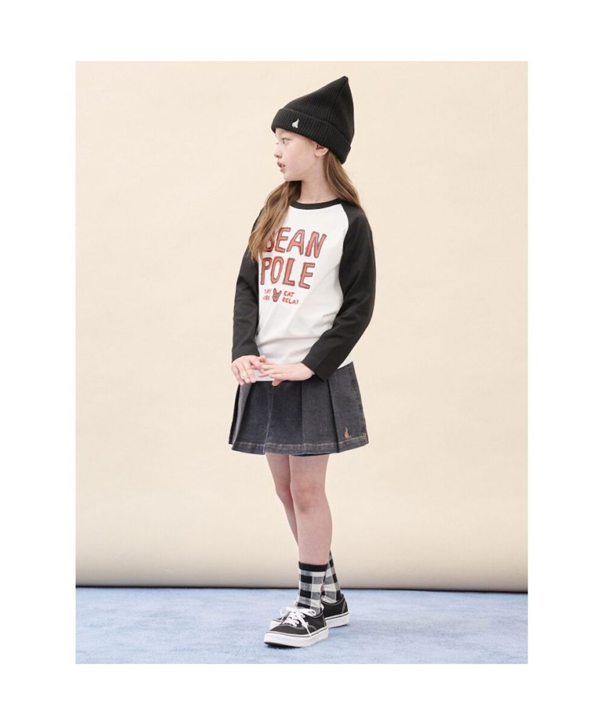 빈폴 키즈(BEANPOLE KIDS) 그래픽 래글런 긴팔 티셔츠  화이트 (BI5841U081) (BI5841U081)