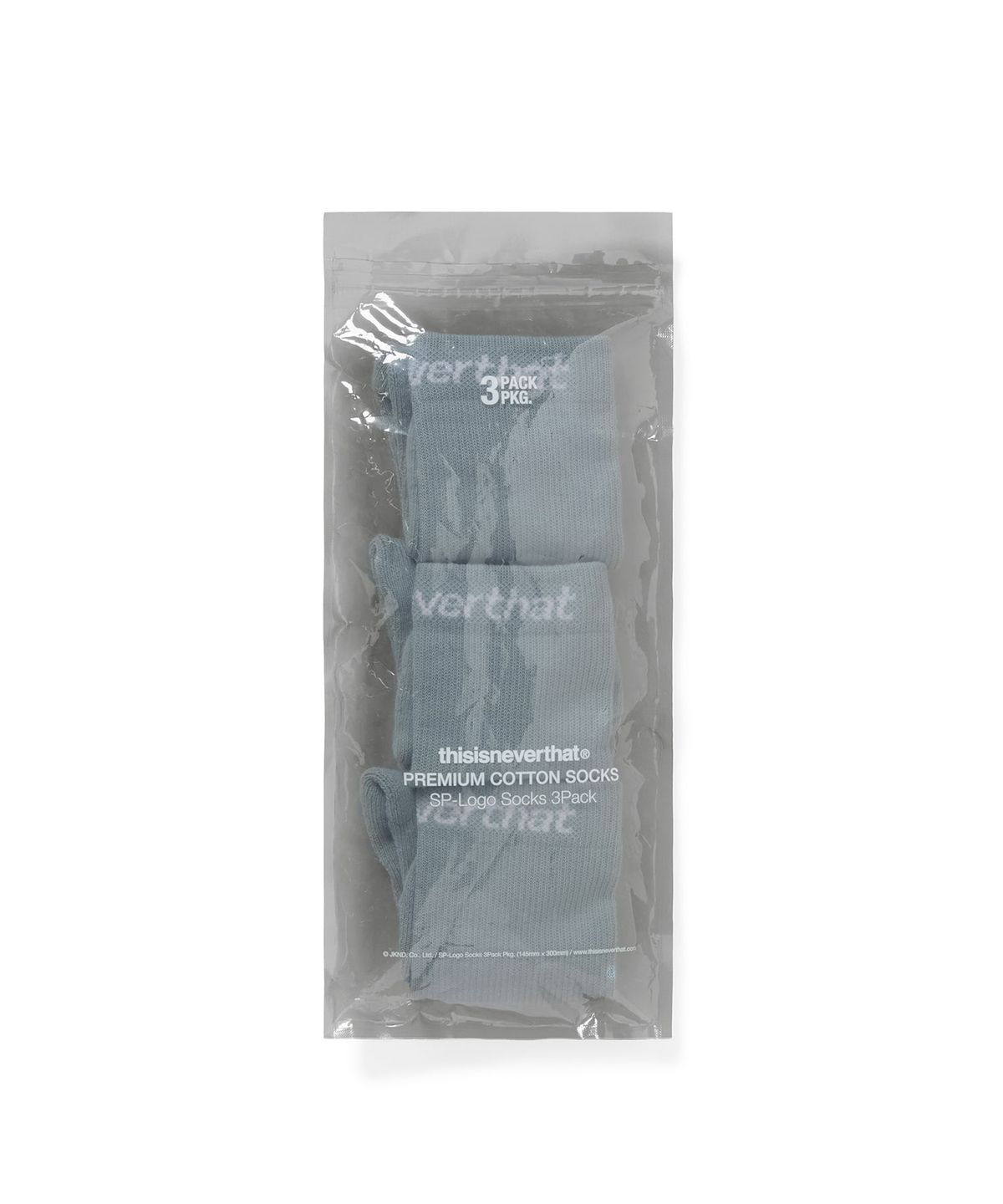 디스이즈네버댓(THISISNEVERTHAT) SP-Logo Socks 3Pack Light Blue