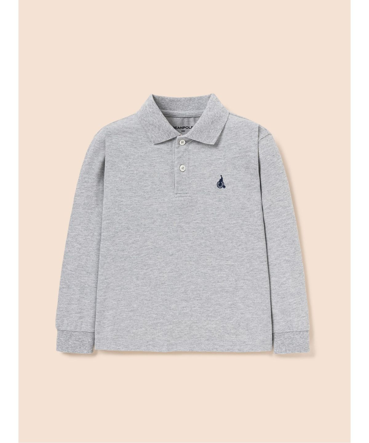 빈폴 키즈(BEANPOLE KIDS) [Essential] 피케 칼라 긴팔 티셔츠  그레이 (BI5841UE33) (BI5841UE33)