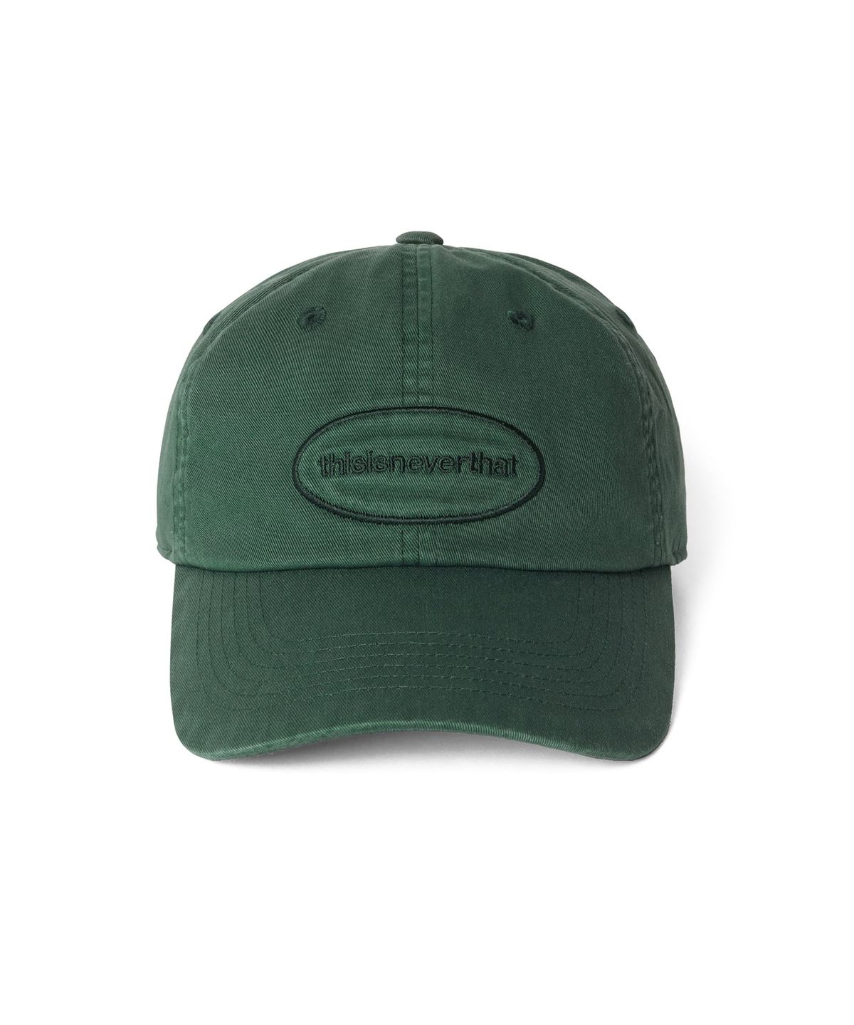 디스이즈네버댓(THISISNEVERTHAT) (FW25) Overdyed E/T-Logo Cap Green