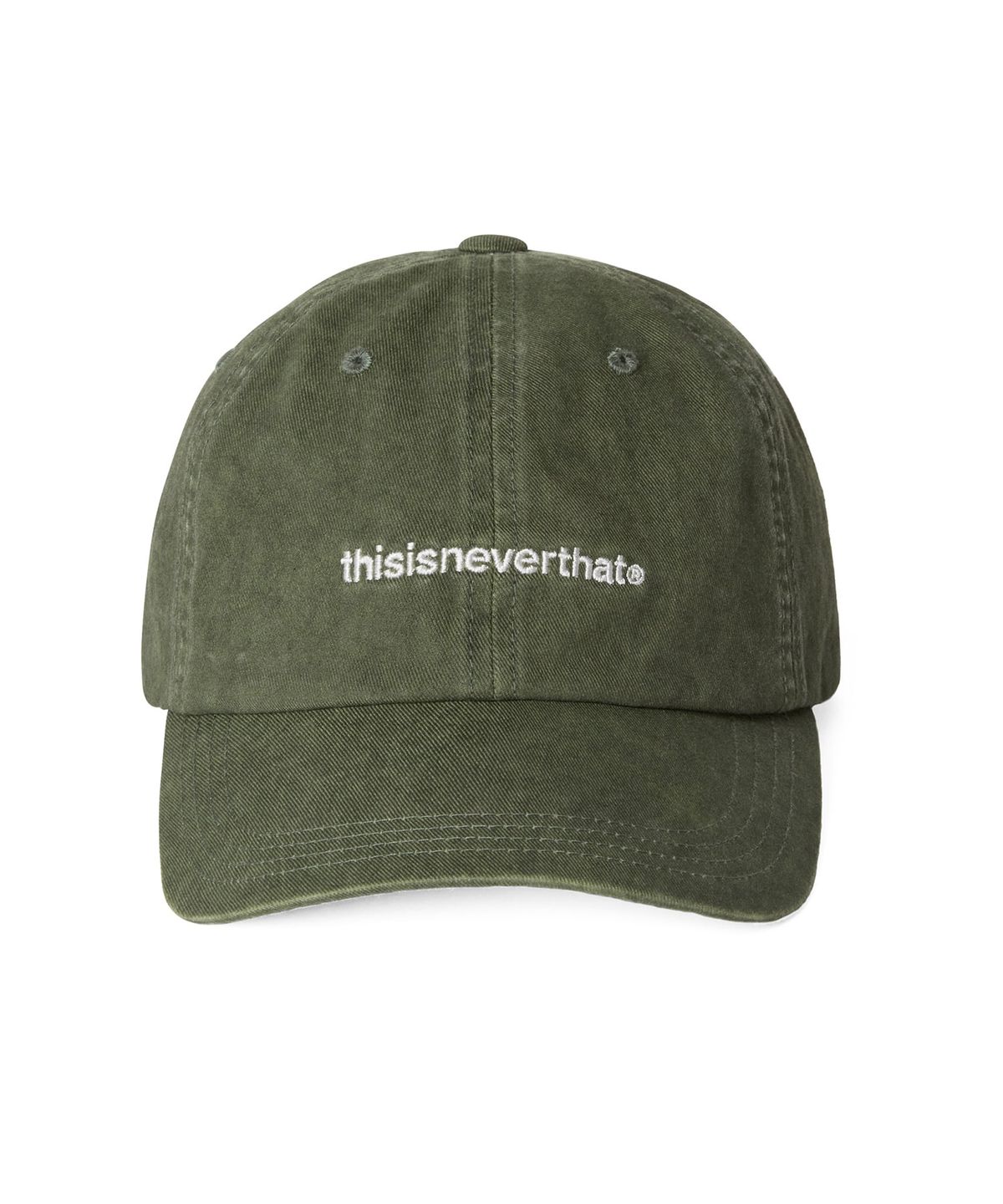 디스이즈네버댓(THISISNEVERTHAT) T-Logo Cap Washed Khaki