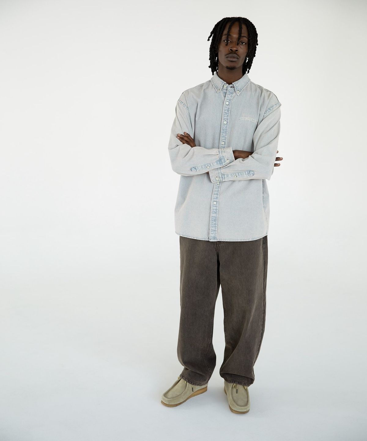 디스이즈네버댓(THISISNEVERTHAT) Relaxed Jeans Brown