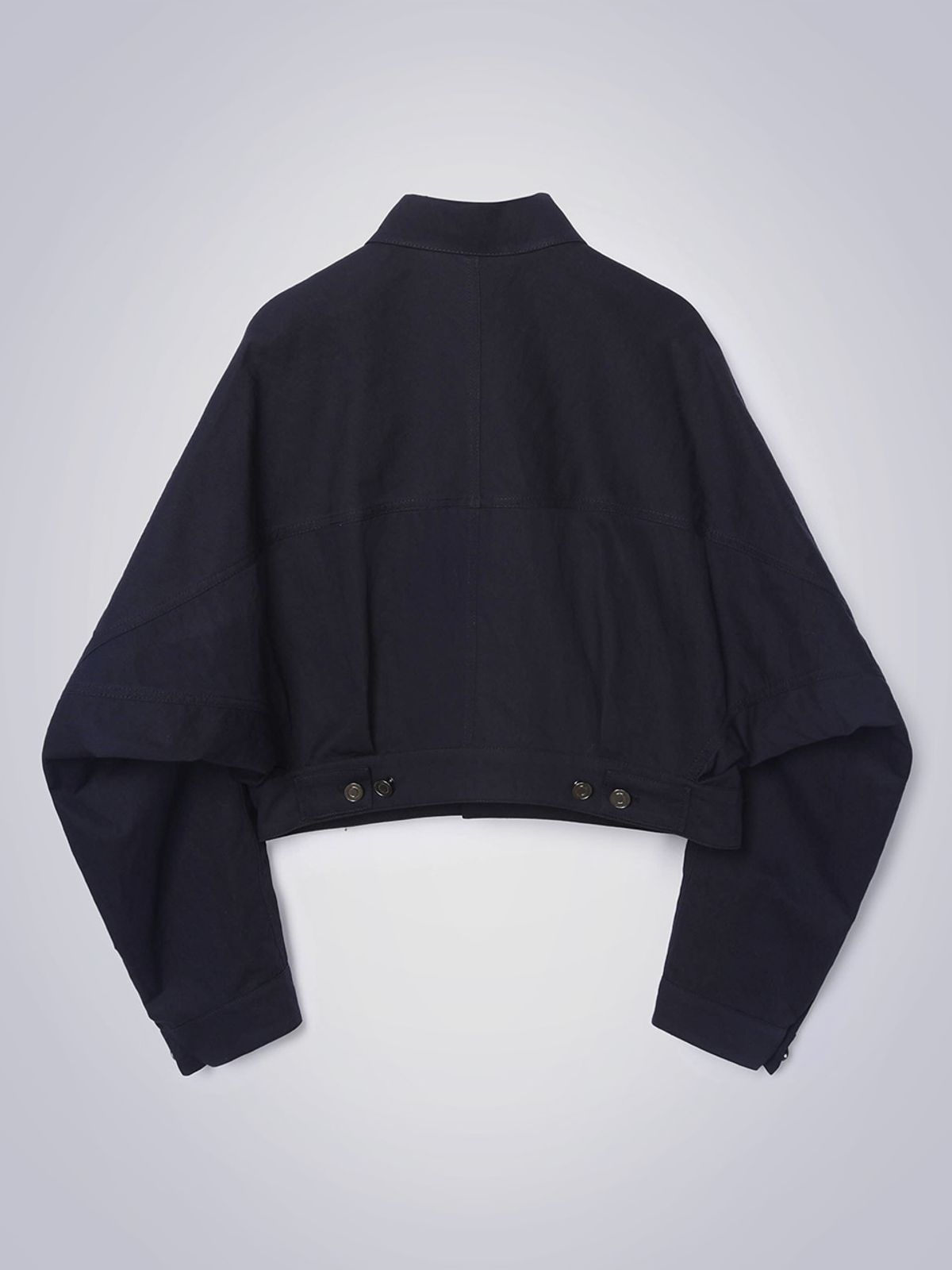 하우스공칠이씨(HAUS072C) CURVED SLEEVE COLLAR JACKET NAVY