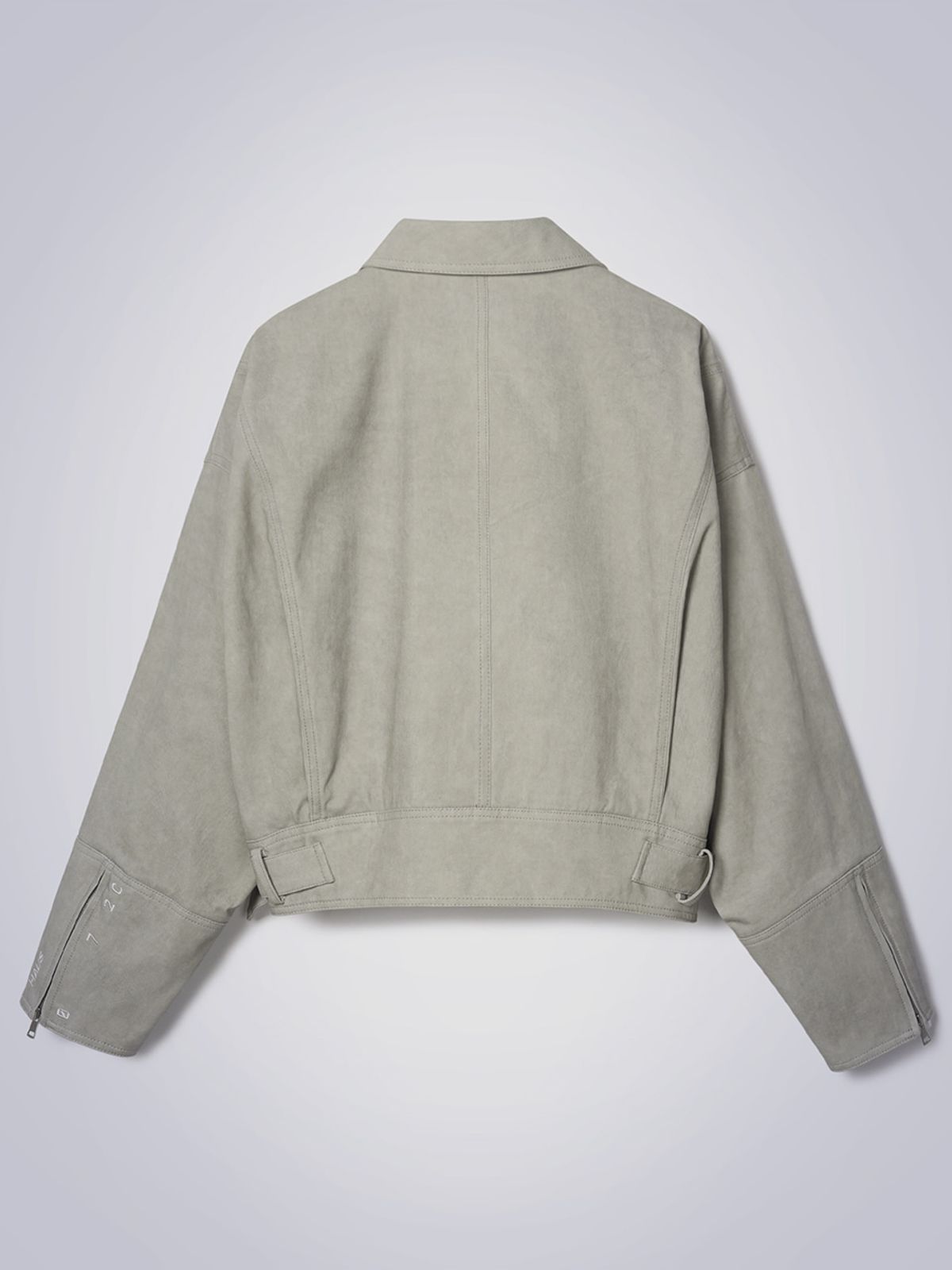 하우스공칠이씨(HAUS072C) BIG POCKET ZIPPER JACKET LIGHT GREY