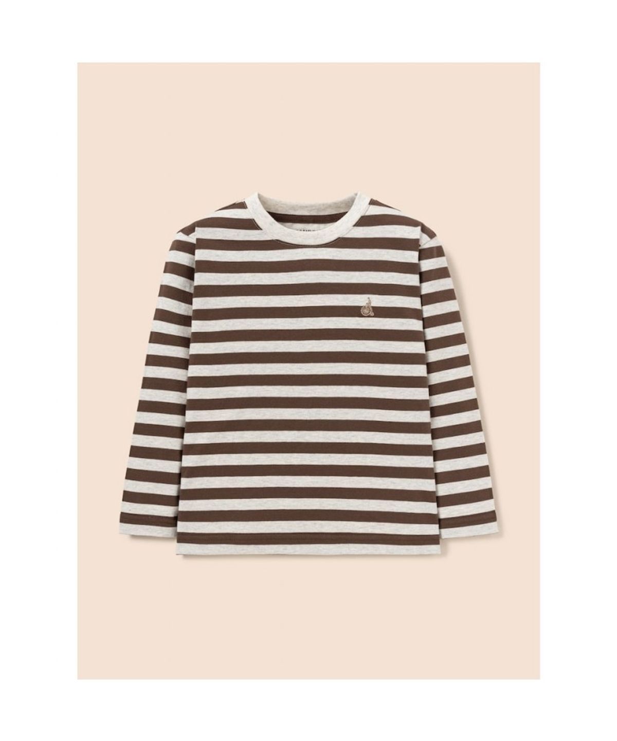 빈폴 키즈(BEANPOLE KIDS) [Essential] 스트라이프 긴소매 티셔츠  브라운 (BI5841UE2D) (BI5841UE2D) (BI5841UE2D) (BI5841UE2D)