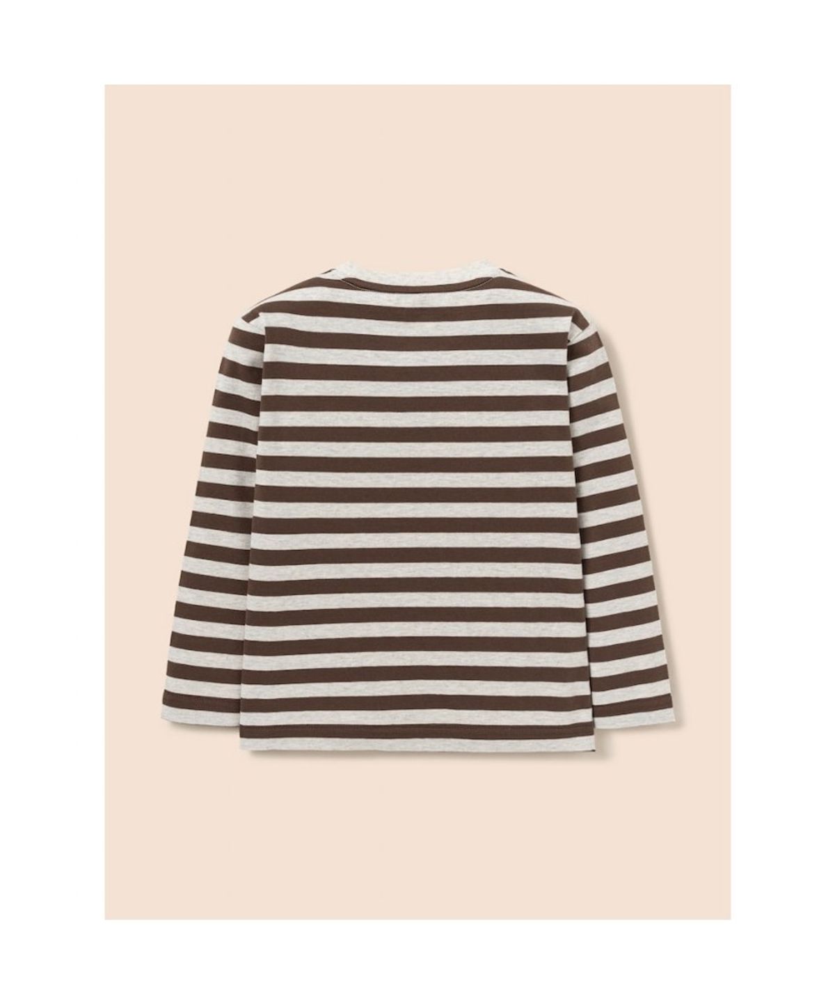 빈폴 키즈(BEANPOLE KIDS) [Essential] 스트라이프 긴소매 티셔츠  브라운 (BI5841UE2D) (BI5841UE2D) (BI5841UE2D) (BI5841UE2D)