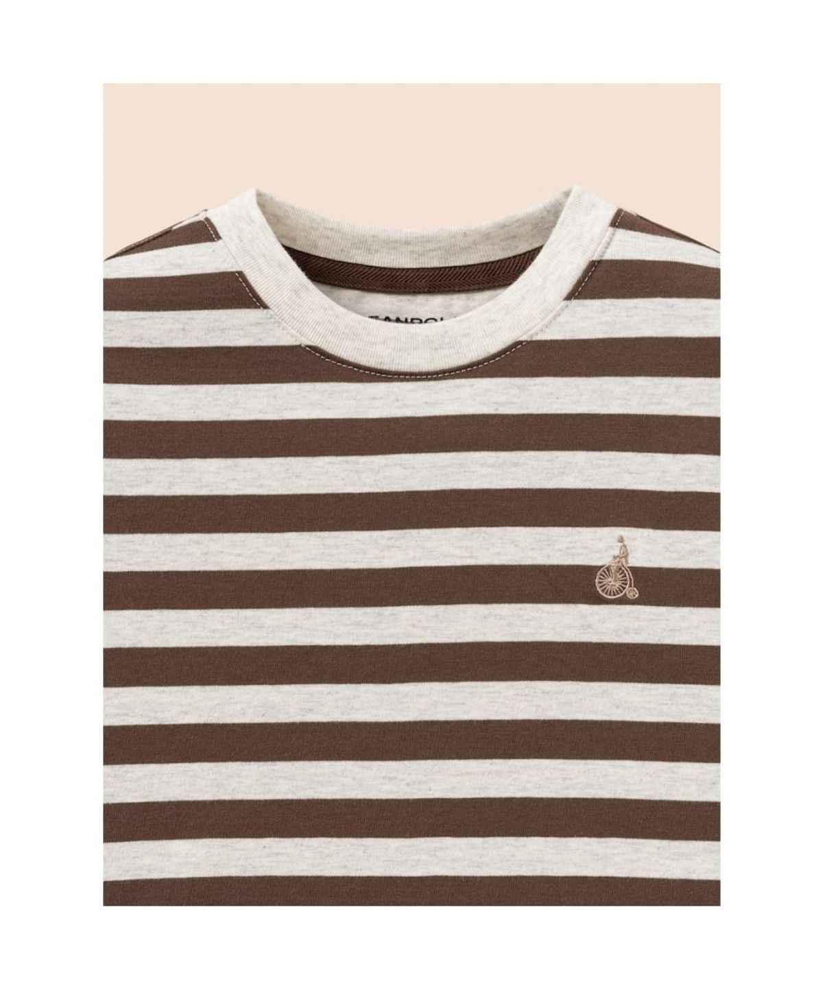 빈폴 키즈(BEANPOLE KIDS) [Essential] 스트라이프 긴소매 티셔츠  브라운 (BI5841UE2D) (BI5841UE2D) (BI5841UE2D) (BI5841UE2D)