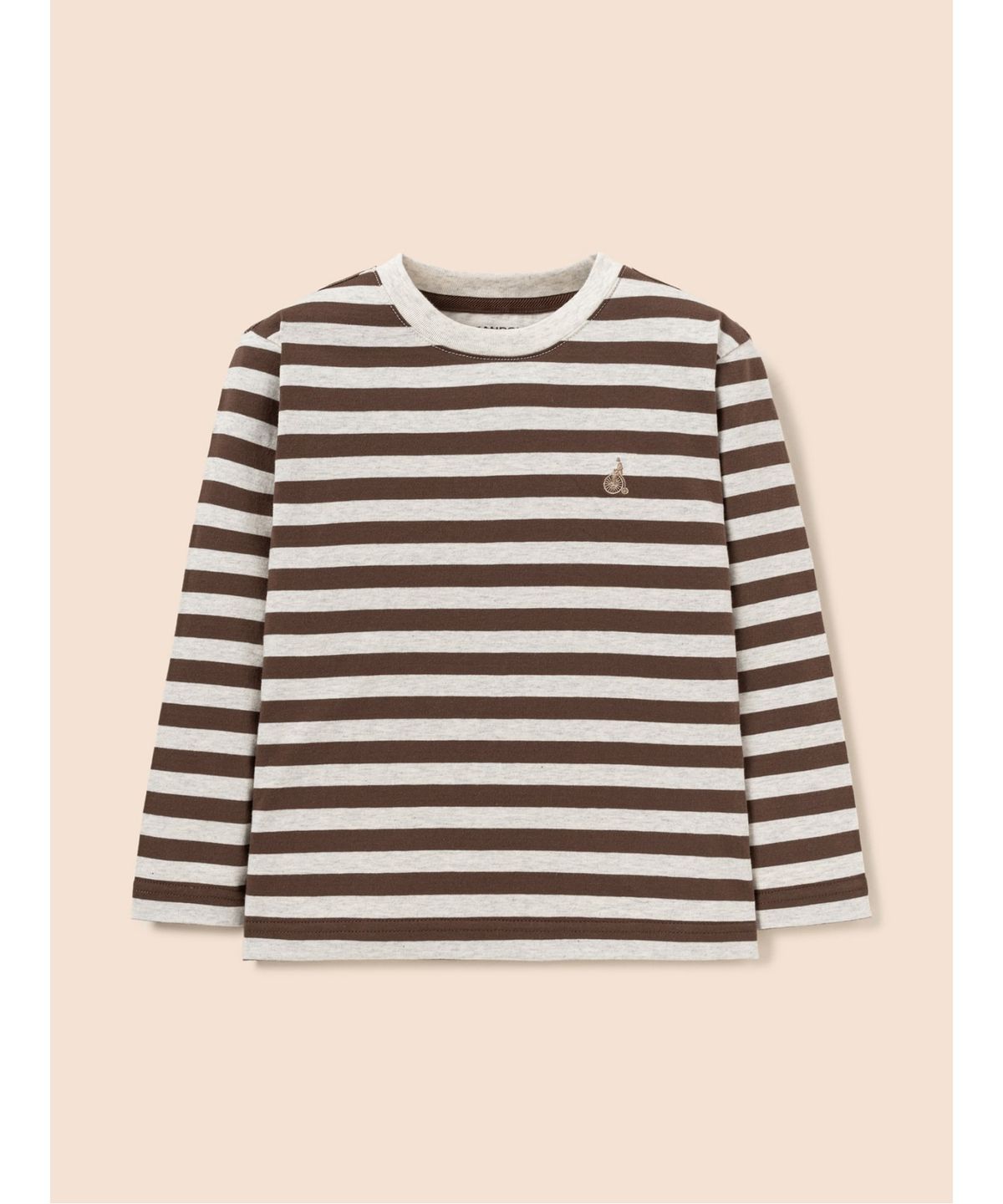 빈폴 키즈(BEANPOLE KIDS) [Essential] 스트라이프 긴소매 티셔츠  브라운 (BI5841UE2D) (BI5841UE2D) (BI5841UE2D) (BI5841UE2D)