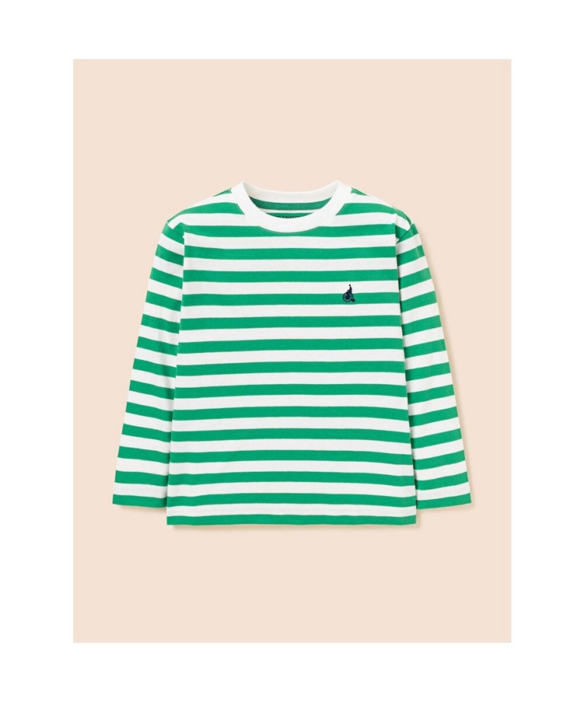 빈폴 키즈(BEANPOLE KIDS) [Essential] 스트라이프 긴소매 티셔츠  그린 (BI5841UE2M) (BI5841UE2M)