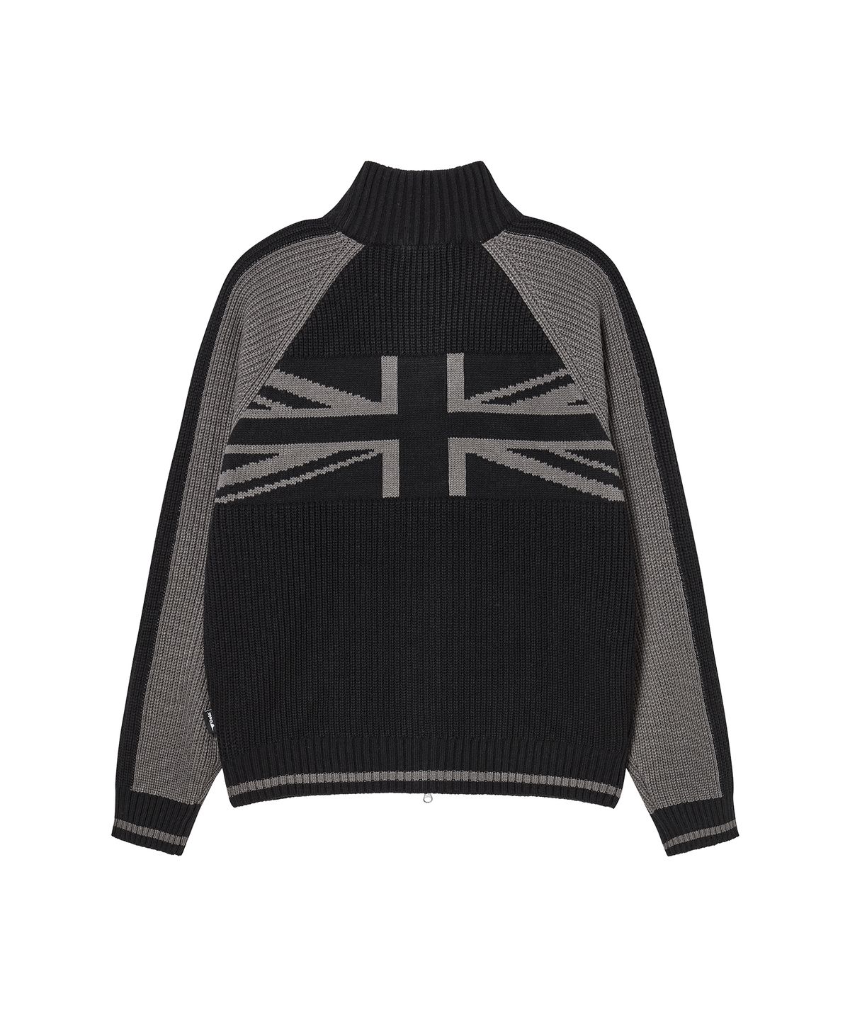 골라(GOLA) UNION JACK KNIT ZIP-UP [BLACK]