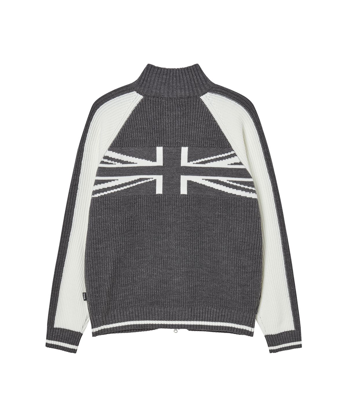 골라(GOLA) UNION JACK KNIT ZIP-UP [CHARCOAL]