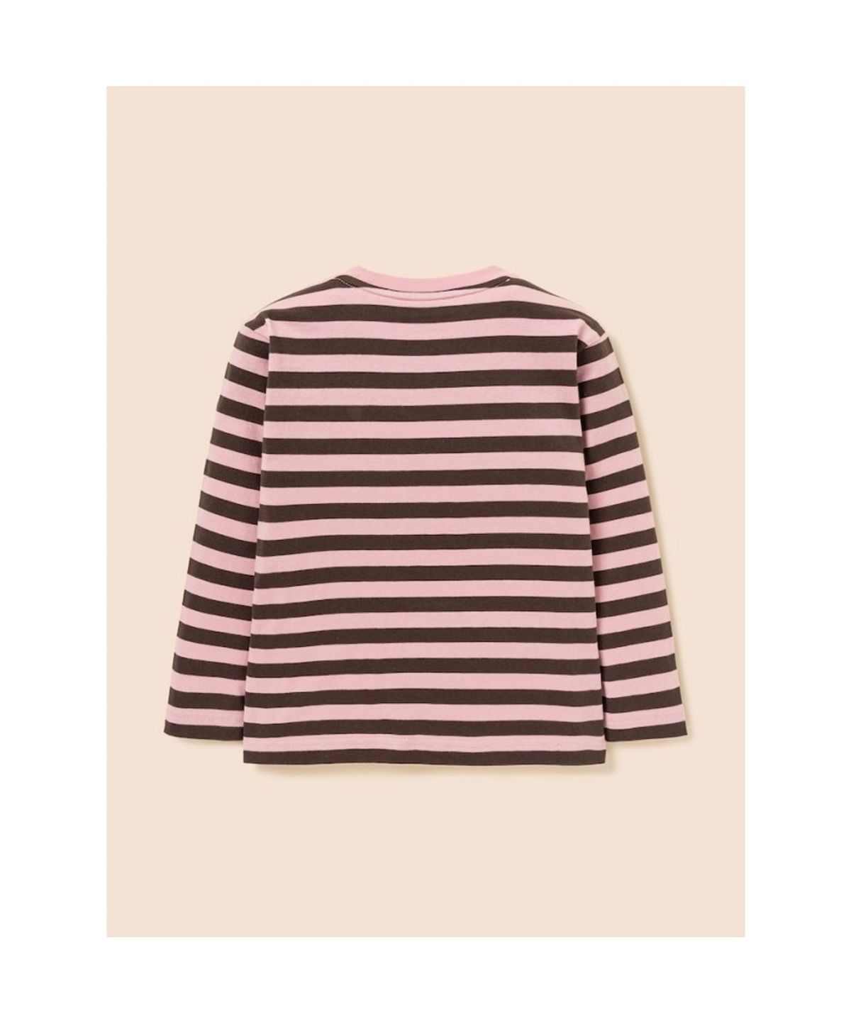 빈폴 키즈(BEANPOLE KIDS) [Essential] 스트라이프 긴팔 티셔츠  라이트 핑크 (BI5841UE2Y) (BI5841UE2Y) (BI5841UE2Y)