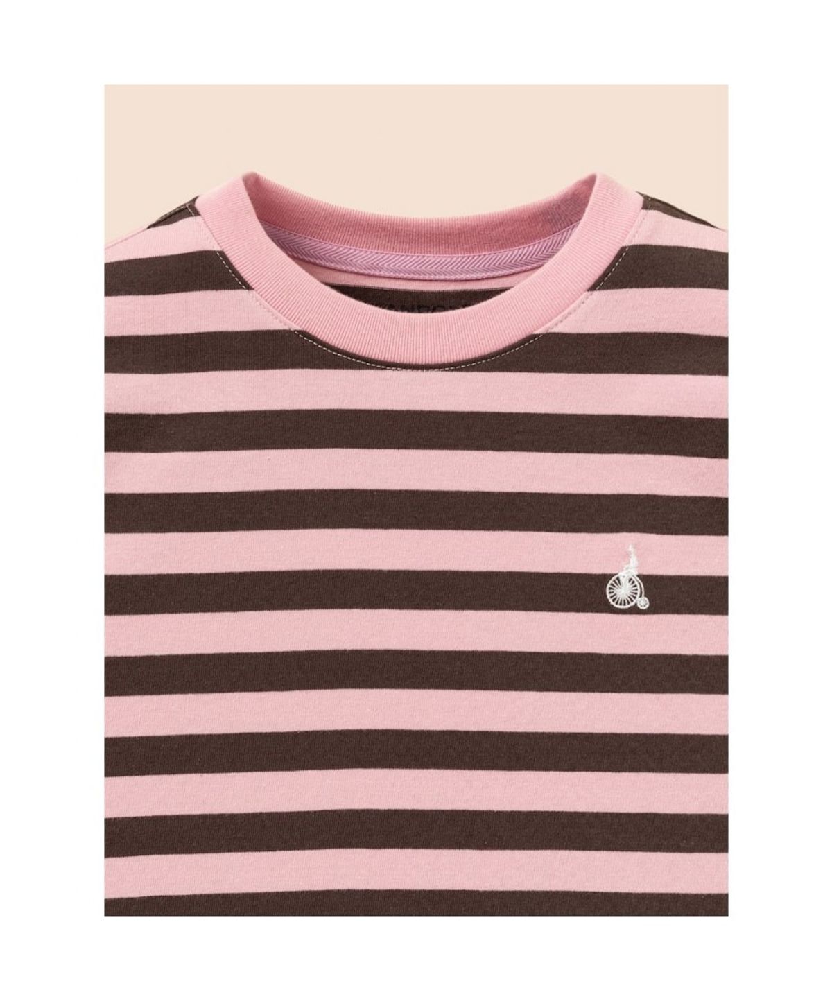 빈폴 키즈(BEANPOLE KIDS) [Essential] 스트라이프 긴팔 티셔츠  라이트 핑크 (BI5841UE2Y) (BI5841UE2Y) (BI5841UE2Y)