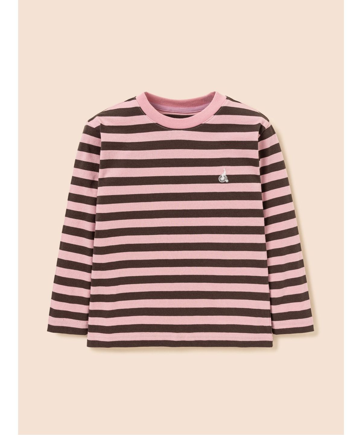 빈폴 키즈(BEANPOLE KIDS) [Essential] 스트라이프 긴팔 티셔츠  라이트 핑크 (BI5841UE2Y) (BI5841UE2Y) (BI5841UE2Y)