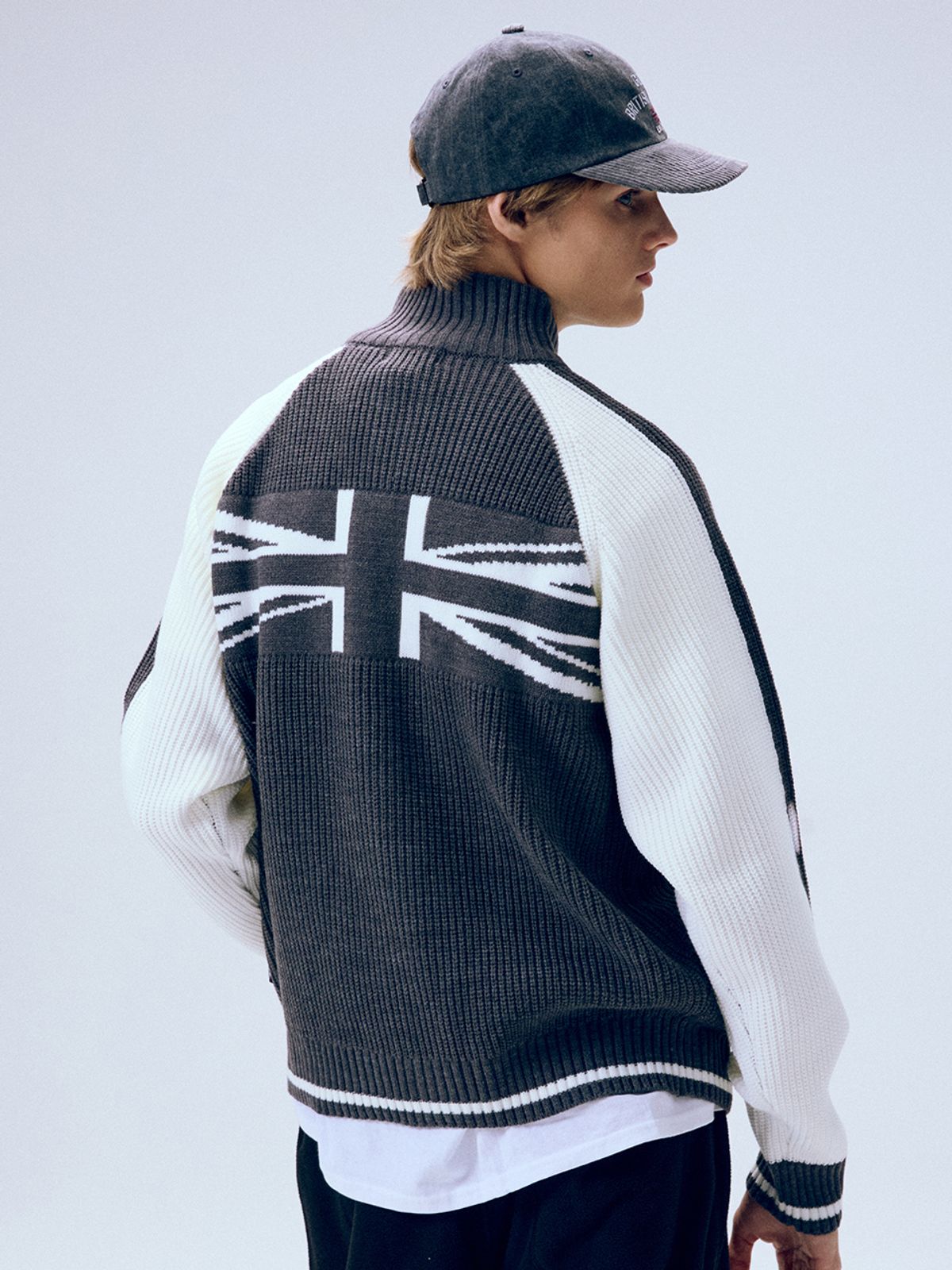 골라(GOLA) UNION JACK KNIT ZIP-UP [5 COLOR]
