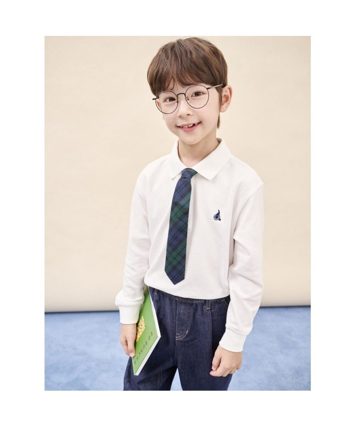 빈폴 키즈(BEANPOLE KIDS) [Essential] 피케 칼라 긴팔 티셔츠  아이보리 (BI5841UE30) (BI5841UE30)