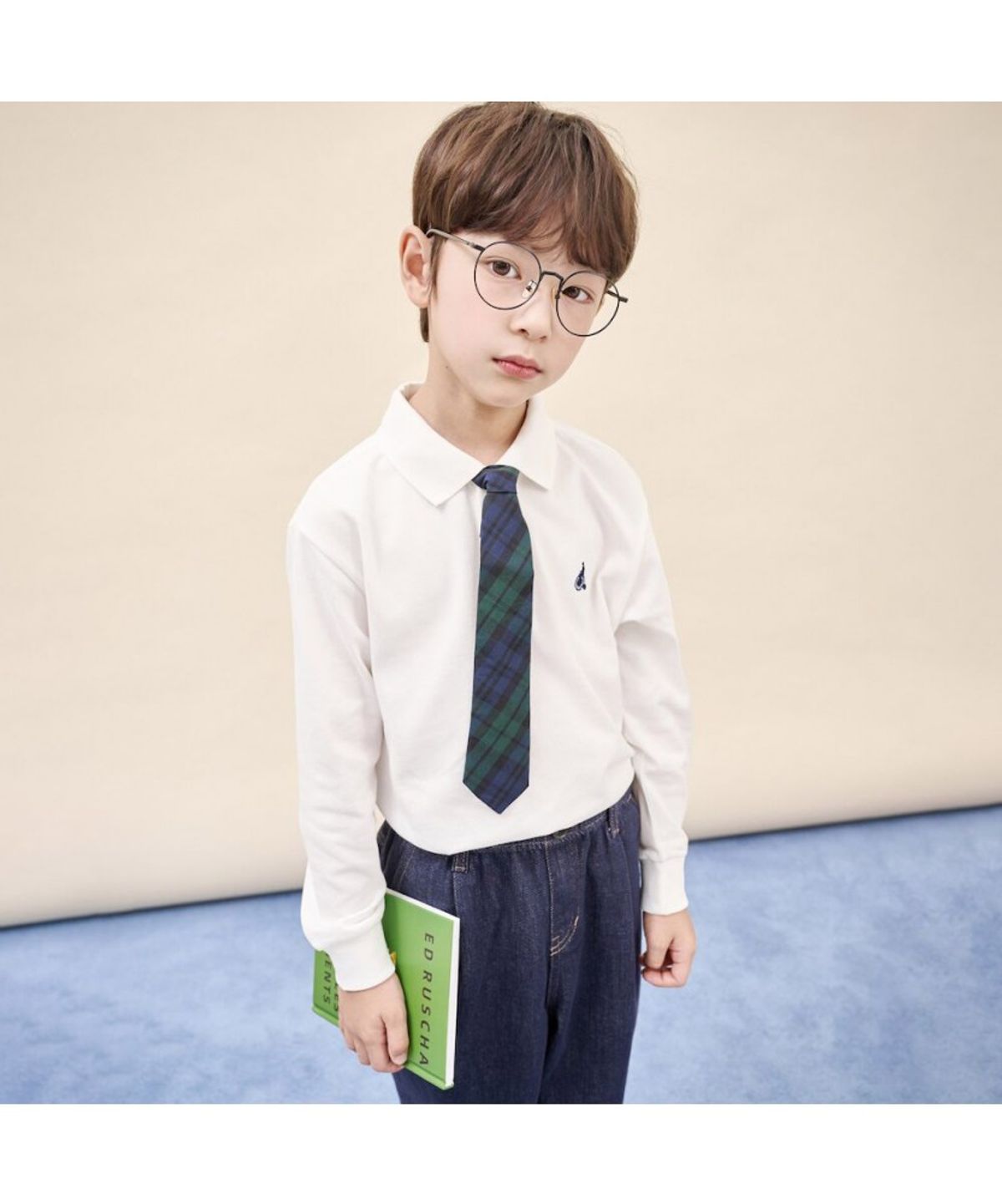 빈폴 키즈(BEANPOLE KIDS) [Essential] 피케 칼라 긴팔 티셔츠  아이보리 (BI5841UE30) (BI5841UE30)