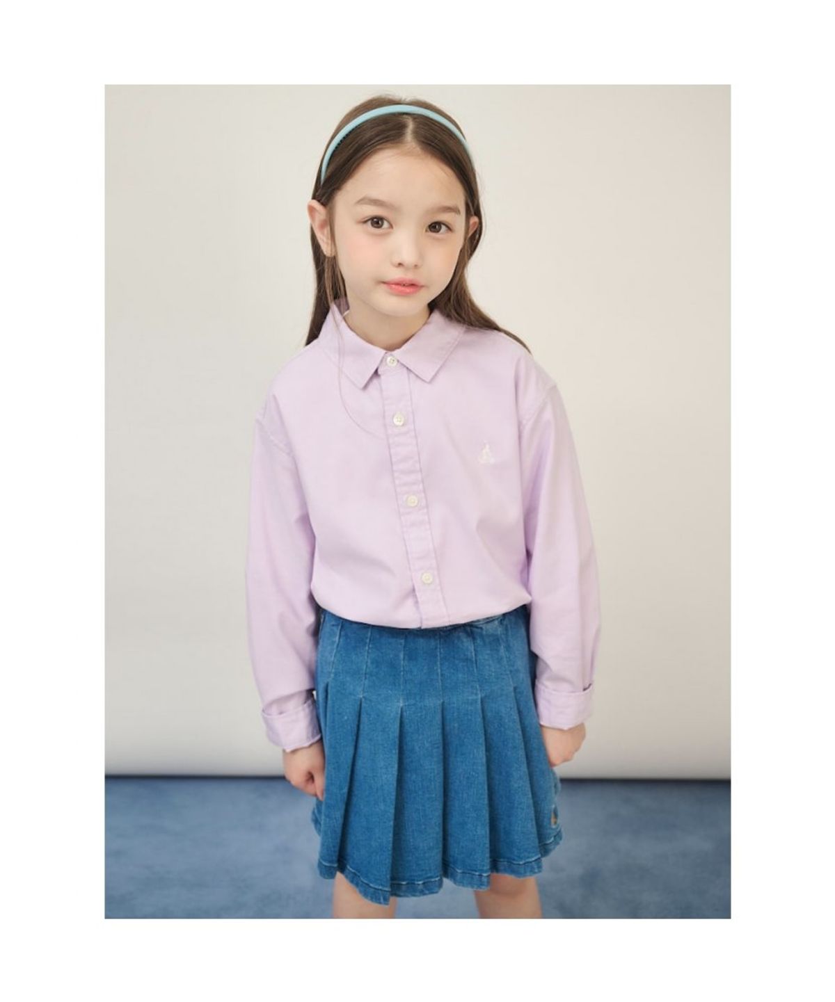 빈폴 키즈(BEANPOLE KIDS) 옥스포드 루즈핏 셔츠  라이트 퍼플 (BI5864G90V) (BI5864G90V) (BI5864G90V) (BI5864G90V)