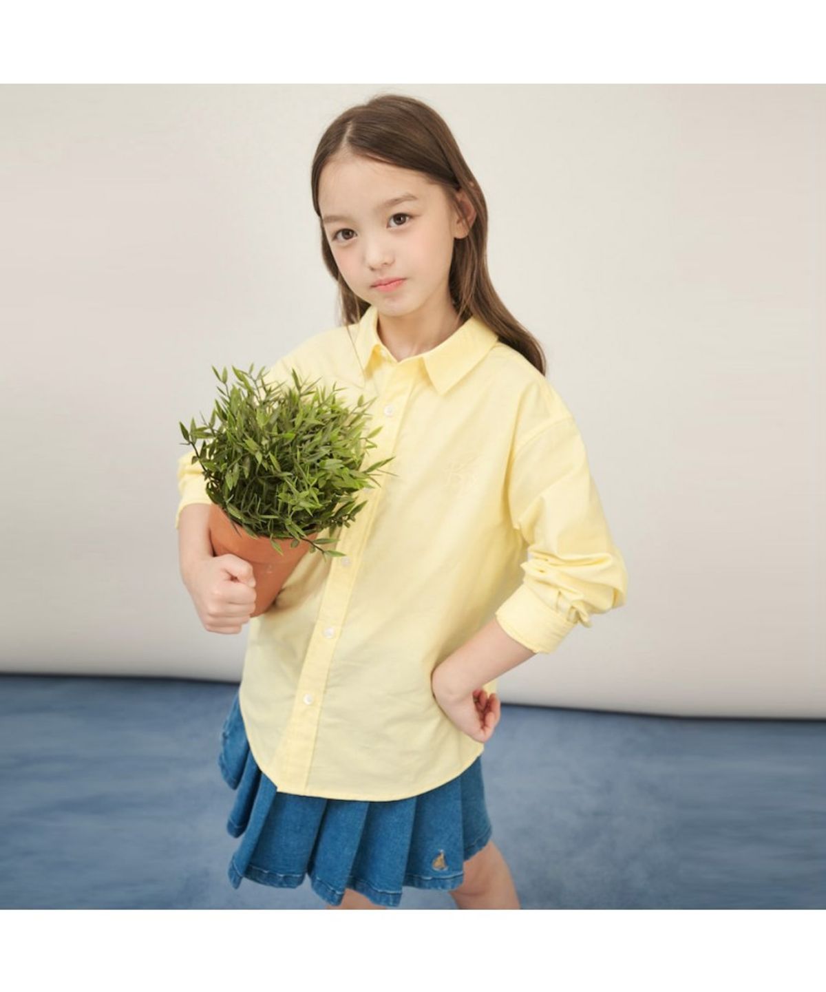 빈폴 키즈(BEANPOLE KIDS) [Reedition] 옥스포드 셔츠  옐로우 (BI5864U02E) (BI5864U02E) (BI5864U02E) (BI5864U02E)