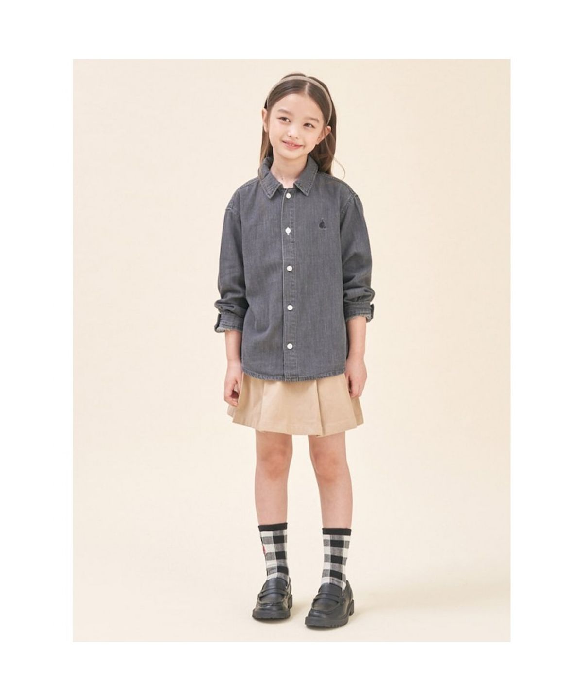 빈폴 키즈(BEANPOLE KIDS) [Essential] 데님 셔츠  그레이 (BI5864UE13) (BI5864UE13)