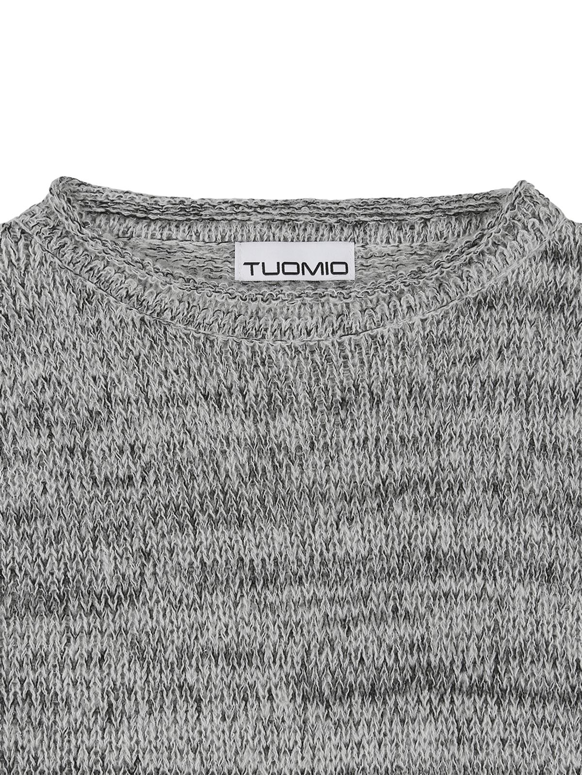 뚜오미오(TUOMIO) OVERSIZED GLITTER SWEATER [GREY]